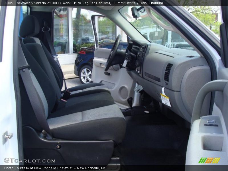 Summit White / Dark Titanium 2009 Chevrolet Silverado 2500HD Work Truck Regular Cab 4x4