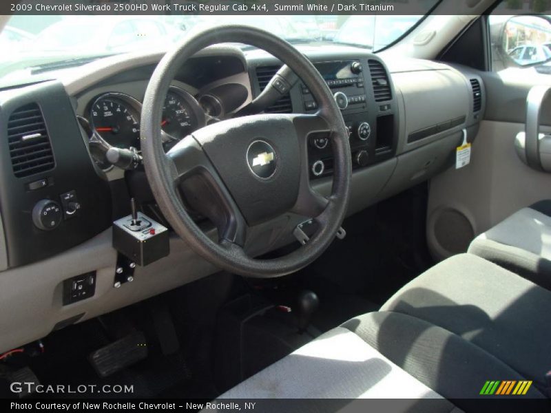 Summit White / Dark Titanium 2009 Chevrolet Silverado 2500HD Work Truck Regular Cab 4x4