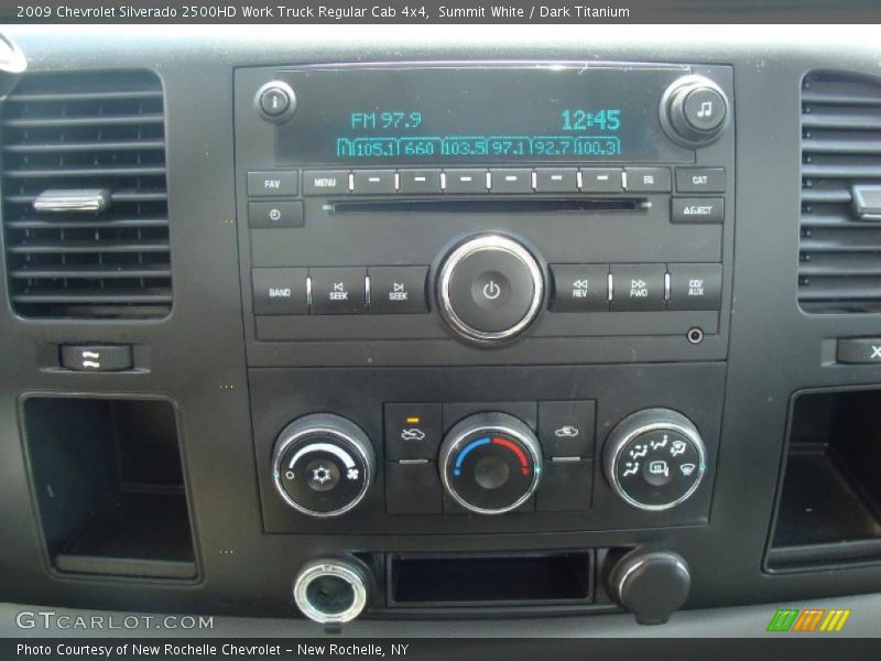 Summit White / Dark Titanium 2009 Chevrolet Silverado 2500HD Work Truck Regular Cab 4x4