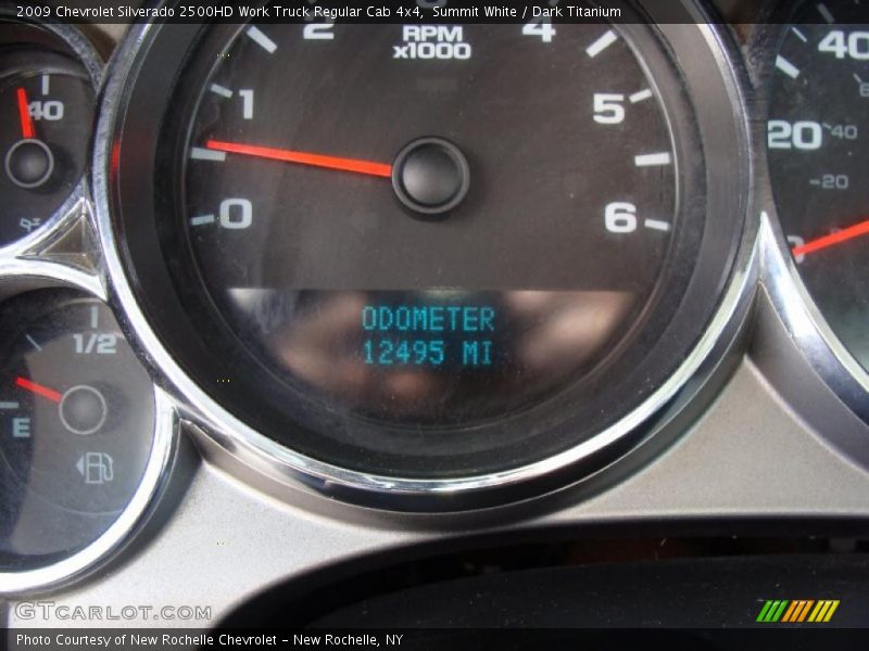 Summit White / Dark Titanium 2009 Chevrolet Silverado 2500HD Work Truck Regular Cab 4x4