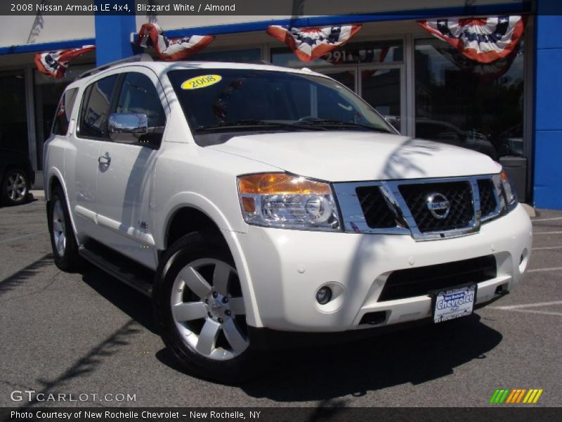 Blizzard White / Almond 2008 Nissan Armada LE 4x4