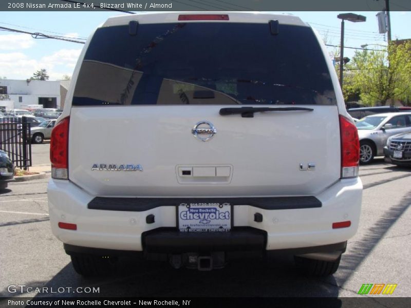 Blizzard White / Almond 2008 Nissan Armada LE 4x4