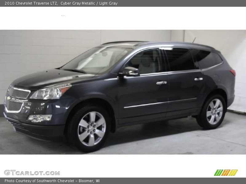 Cyber Gray Metallic / Light Gray 2010 Chevrolet Traverse LTZ