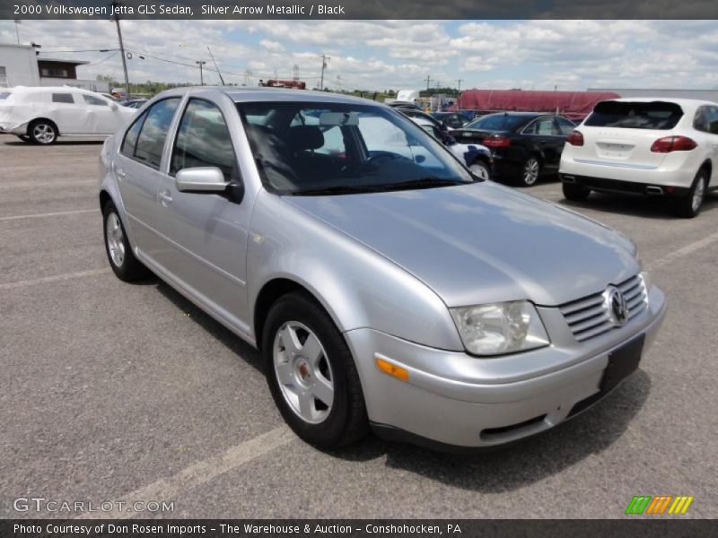 Silver Arrow Metallic / Black 2000 Volkswagen Jetta GLS Sedan
