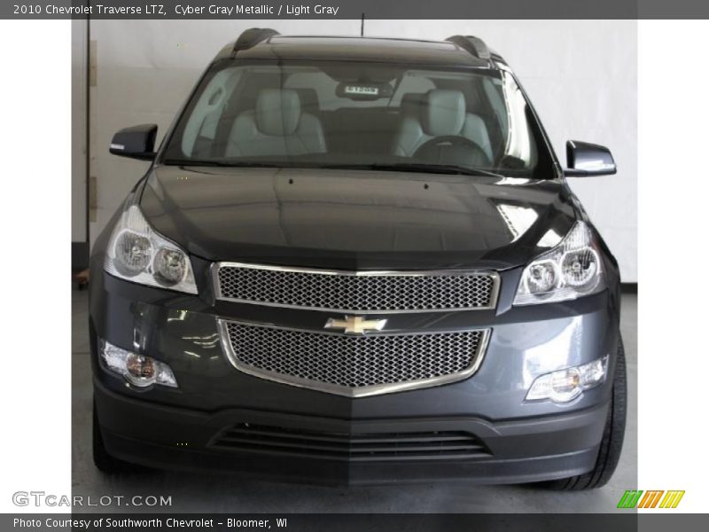 Cyber Gray Metallic / Light Gray 2010 Chevrolet Traverse LTZ