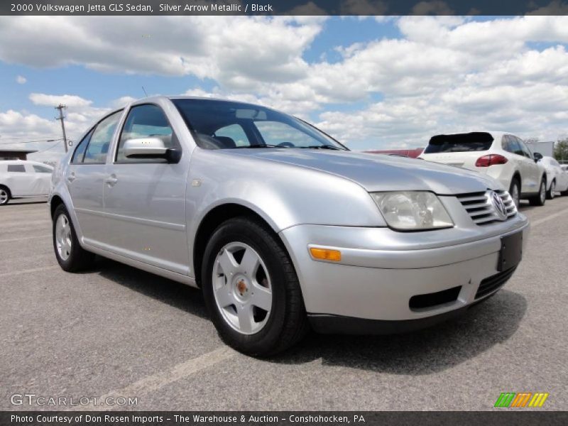 Silver Arrow Metallic / Black 2000 Volkswagen Jetta GLS Sedan