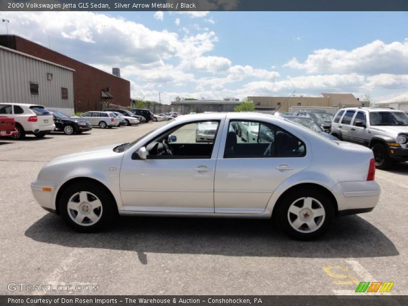 Silver Arrow Metallic / Black 2000 Volkswagen Jetta GLS Sedan