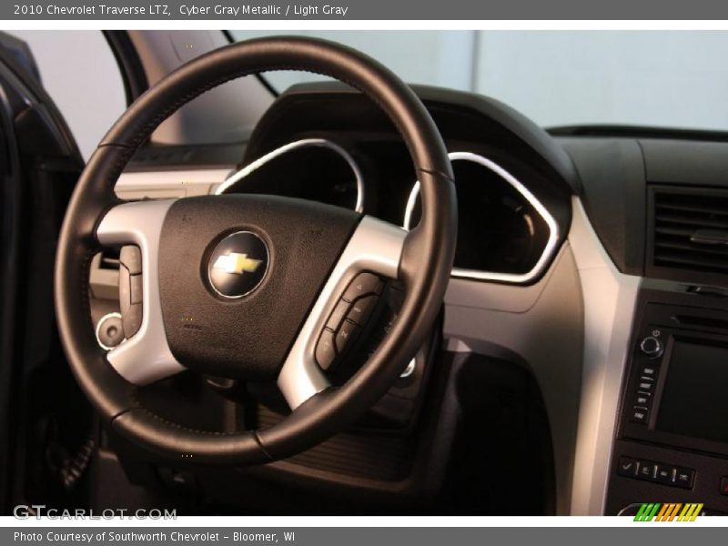 Cyber Gray Metallic / Light Gray 2010 Chevrolet Traverse LTZ