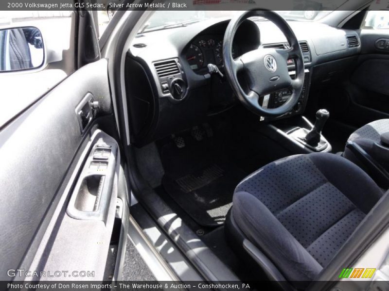 Silver Arrow Metallic / Black 2000 Volkswagen Jetta GLS Sedan