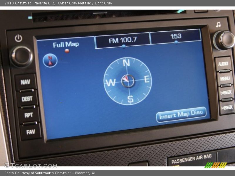 Cyber Gray Metallic / Light Gray 2010 Chevrolet Traverse LTZ