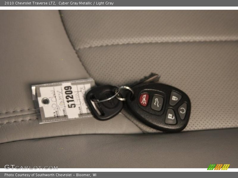Cyber Gray Metallic / Light Gray 2010 Chevrolet Traverse LTZ