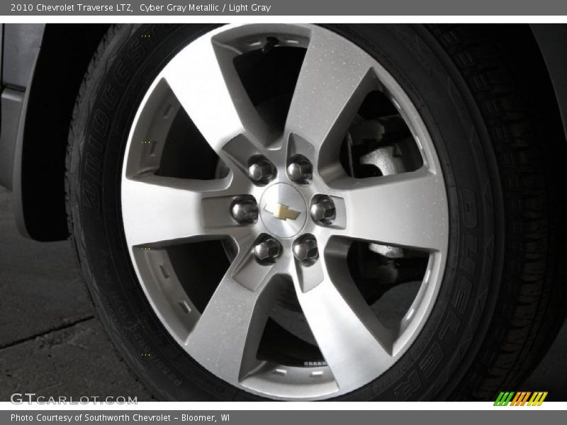 Cyber Gray Metallic / Light Gray 2010 Chevrolet Traverse LTZ