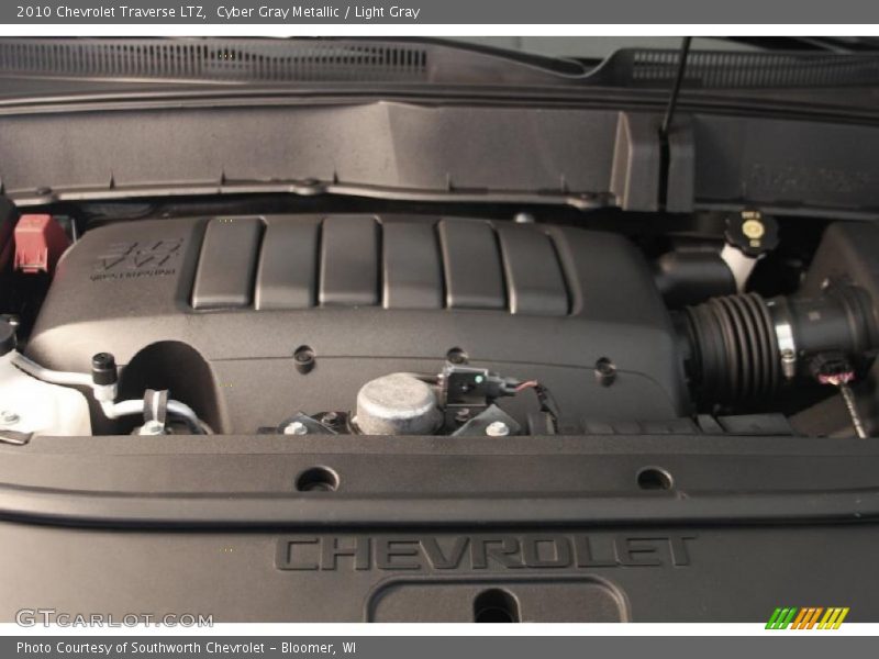 Cyber Gray Metallic / Light Gray 2010 Chevrolet Traverse LTZ