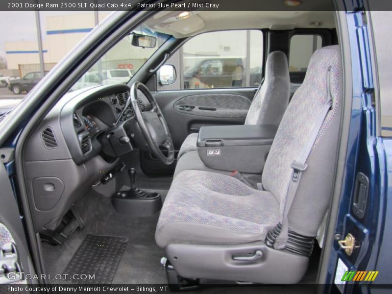  2001 Ram 2500 SLT Quad Cab 4x4 Mist Gray Interior