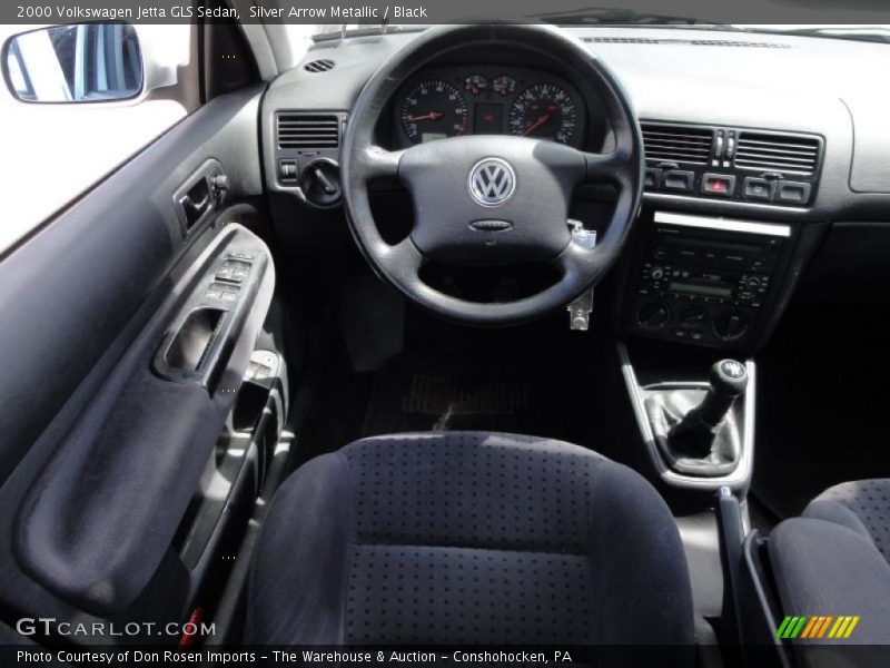 Silver Arrow Metallic / Black 2000 Volkswagen Jetta GLS Sedan