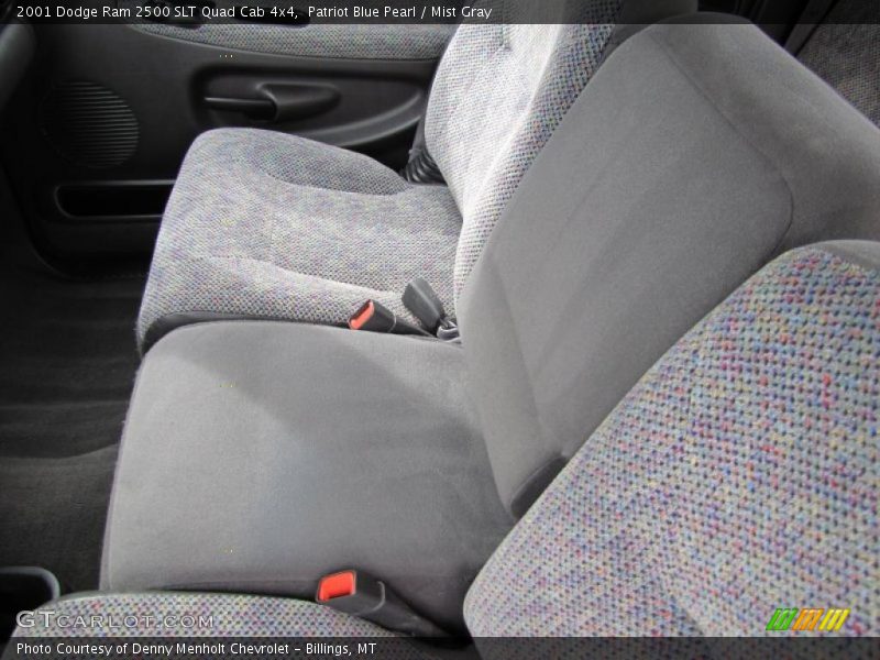 Patriot Blue Pearl / Mist Gray 2001 Dodge Ram 2500 SLT Quad Cab 4x4