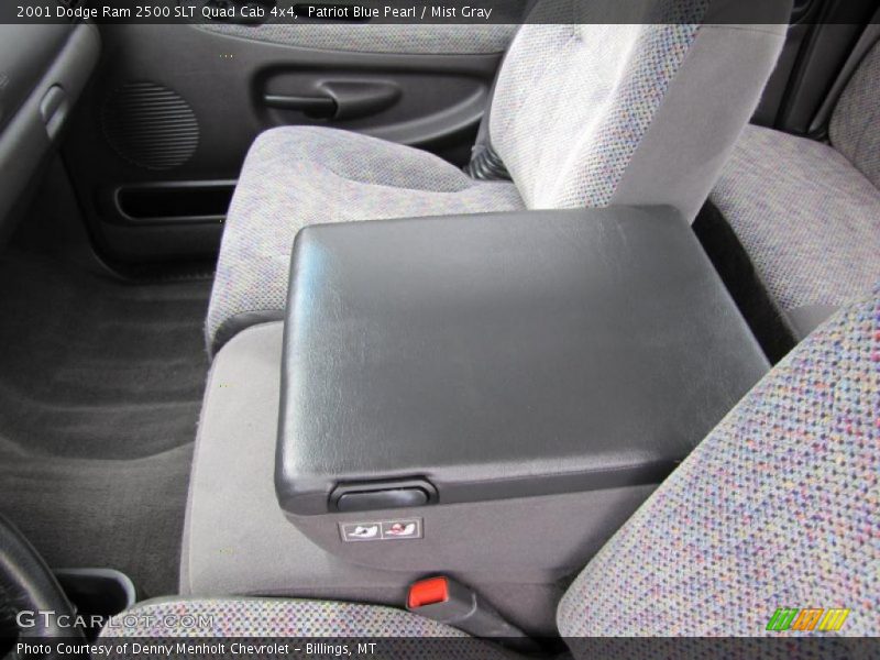 Patriot Blue Pearl / Mist Gray 2001 Dodge Ram 2500 SLT Quad Cab 4x4