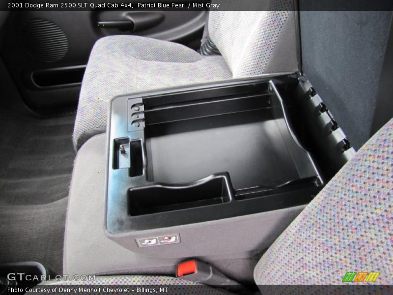 Patriot Blue Pearl / Mist Gray 2001 Dodge Ram 2500 SLT Quad Cab 4x4