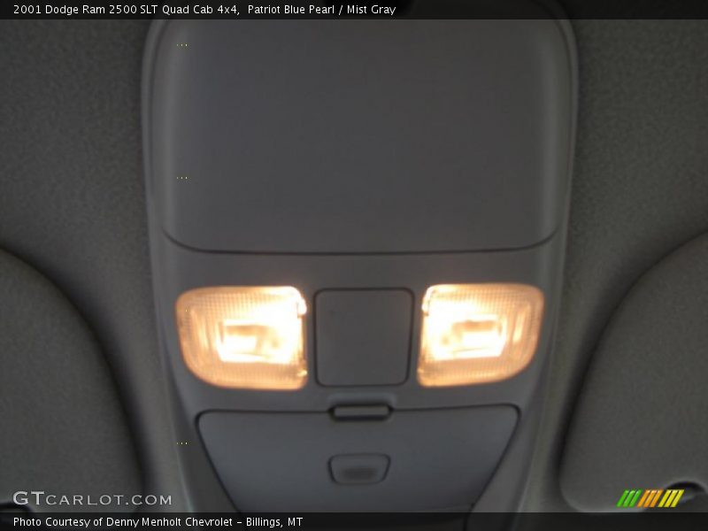 Patriot Blue Pearl / Mist Gray 2001 Dodge Ram 2500 SLT Quad Cab 4x4