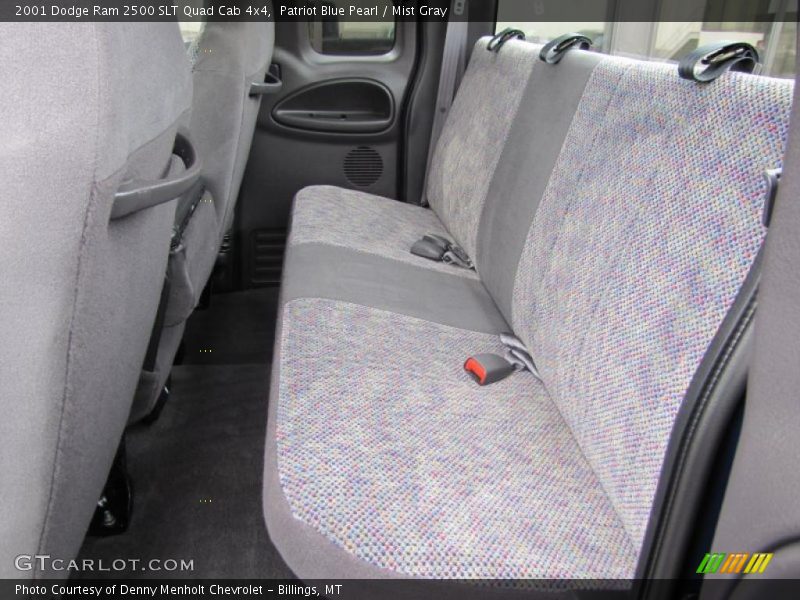 Patriot Blue Pearl / Mist Gray 2001 Dodge Ram 2500 SLT Quad Cab 4x4