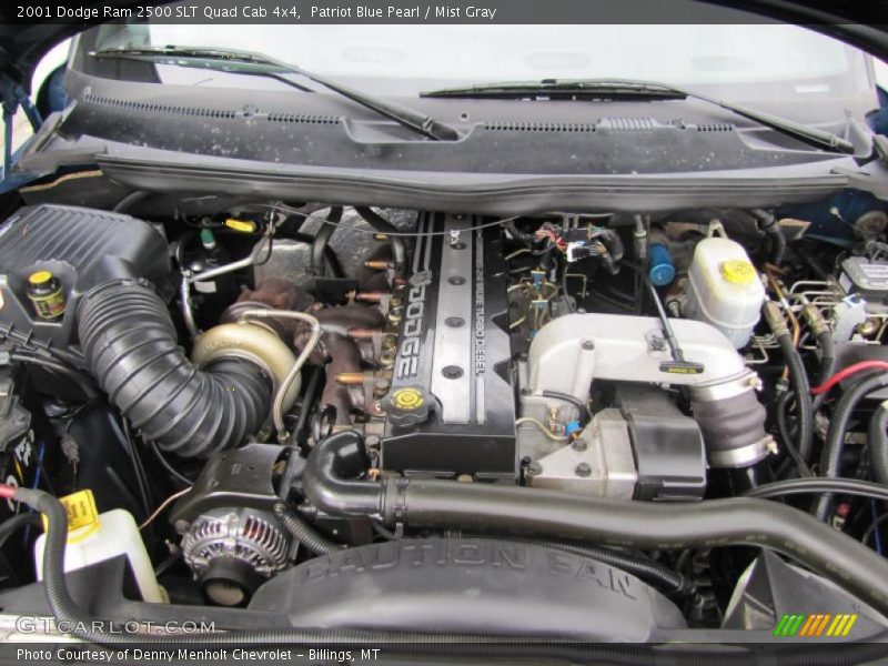  2001 Ram 2500 SLT Quad Cab 4x4 Engine - 5.9 Liter OHV 24-Valve Cummins Turbo Diesel Inline 6 Cylinder