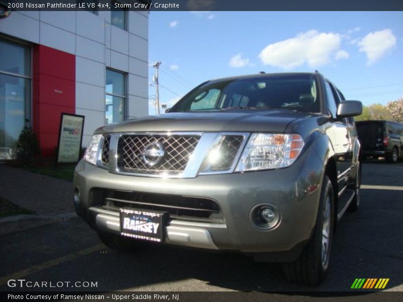 Storm Gray / Graphite 2008 Nissan Pathfinder LE V8 4x4