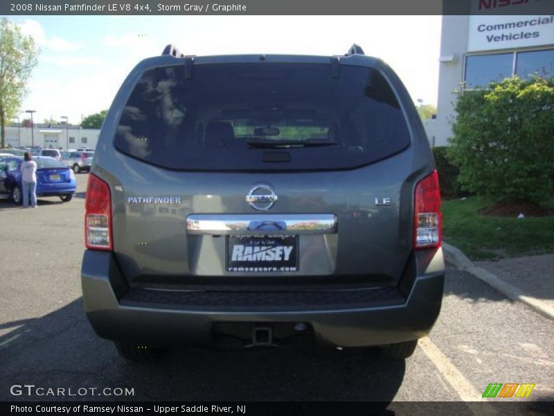 Storm Gray / Graphite 2008 Nissan Pathfinder LE V8 4x4