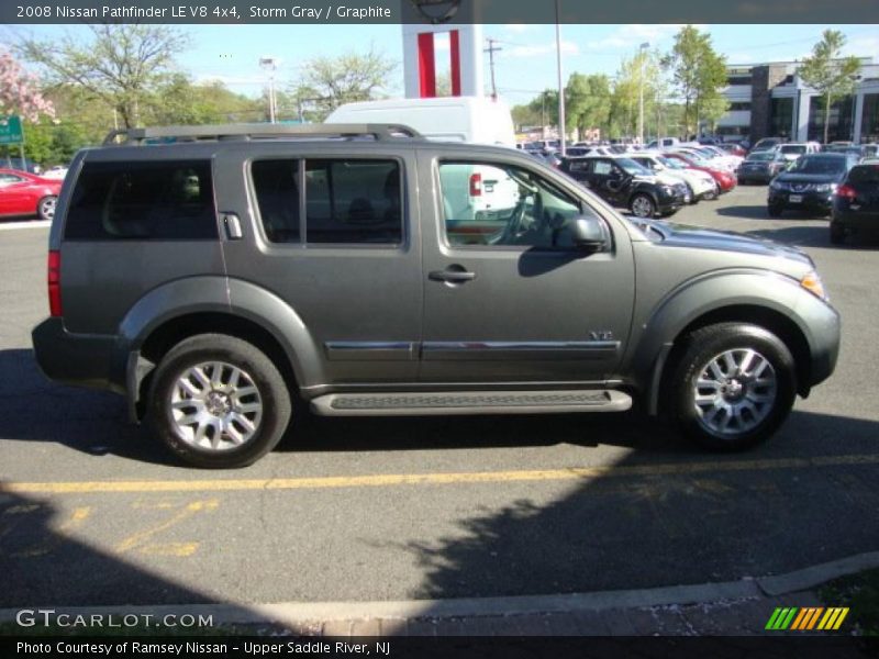 Storm Gray / Graphite 2008 Nissan Pathfinder LE V8 4x4