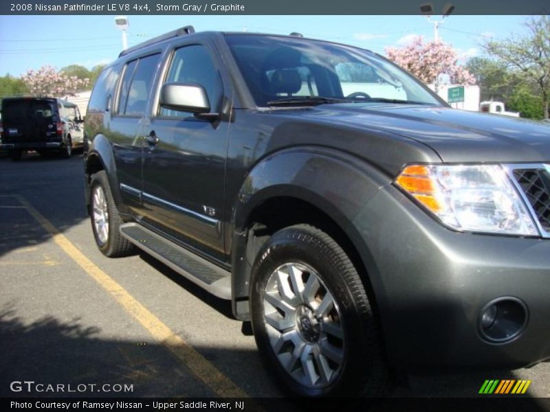 Storm Gray / Graphite 2008 Nissan Pathfinder LE V8 4x4
