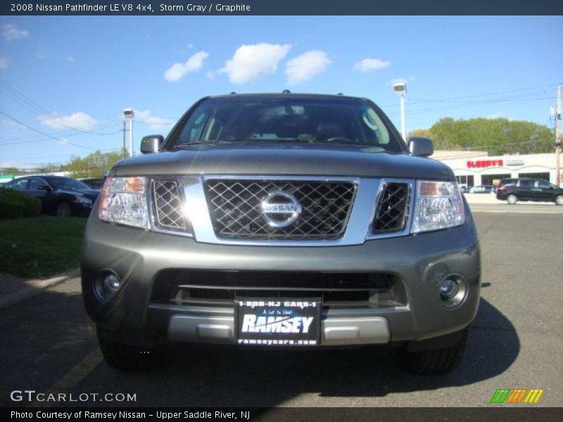 Storm Gray / Graphite 2008 Nissan Pathfinder LE V8 4x4