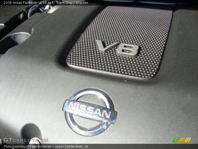 Storm Gray / Graphite 2008 Nissan Pathfinder LE V8 4x4