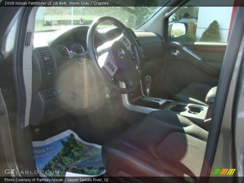 Storm Gray / Graphite 2008 Nissan Pathfinder LE V8 4x4