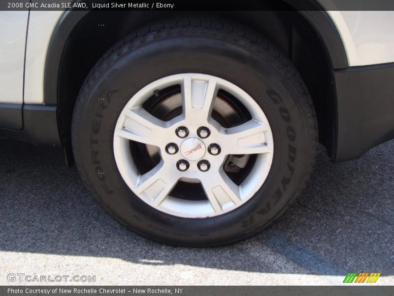 Liquid Silver Metallic / Ebony 2008 GMC Acadia SLE AWD