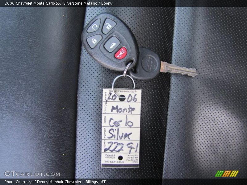 Silverstone Metallic / Ebony 2006 Chevrolet Monte Carlo SS