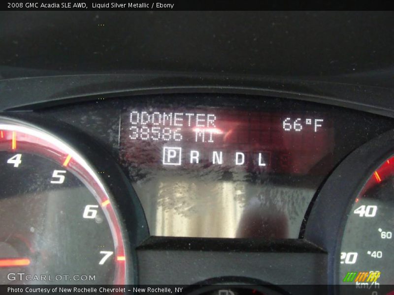Liquid Silver Metallic / Ebony 2008 GMC Acadia SLE AWD