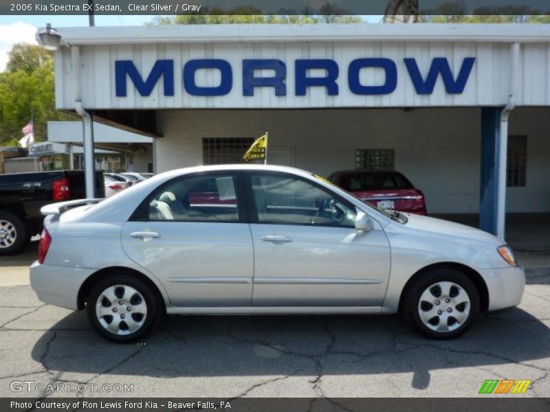 Clear Silver / Gray 2006 Kia Spectra EX Sedan