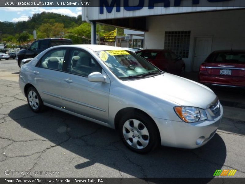 Clear Silver / Gray 2006 Kia Spectra EX Sedan