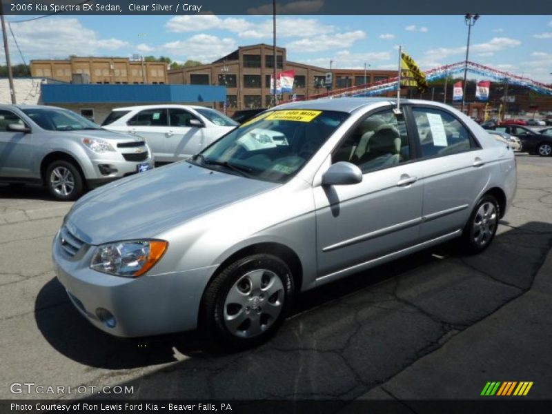 Clear Silver / Gray 2006 Kia Spectra EX Sedan
