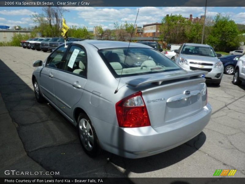 Clear Silver / Gray 2006 Kia Spectra EX Sedan