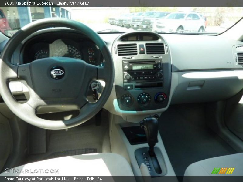 Clear Silver / Gray 2006 Kia Spectra EX Sedan