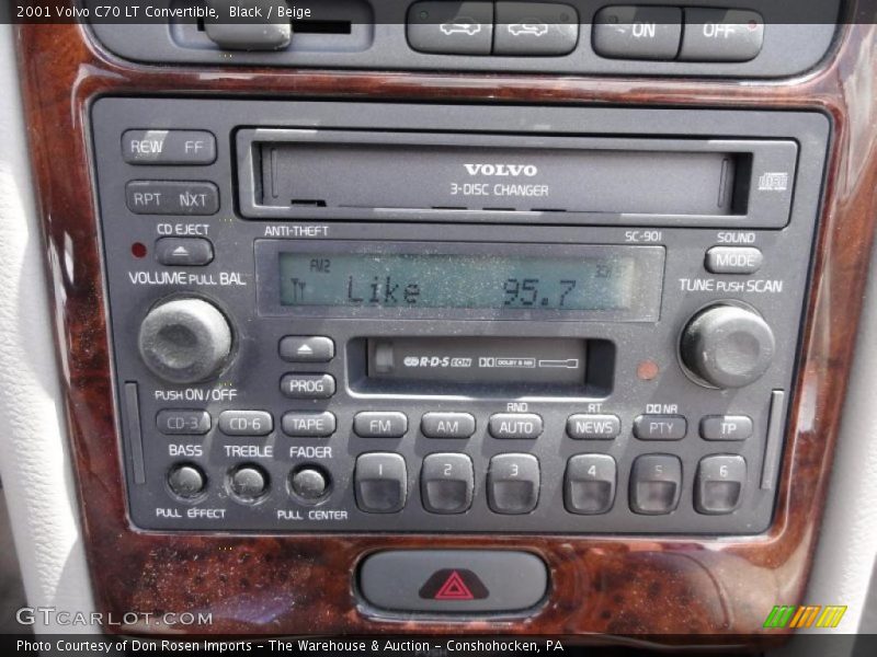 Black / Beige 2001 Volvo C70 LT Convertible