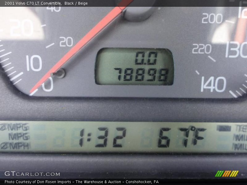 Black / Beige 2001 Volvo C70 LT Convertible