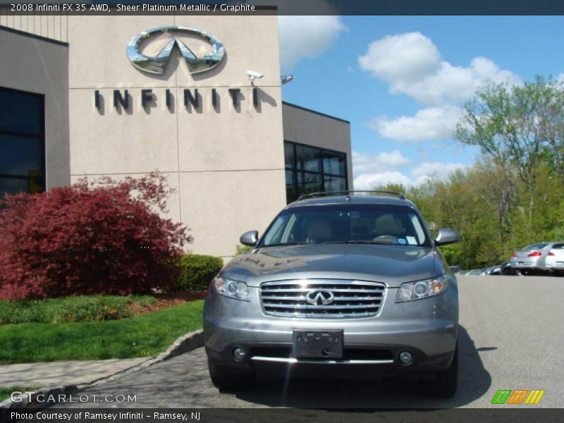 Sheer Platinum Metallic / Graphite 2008 Infiniti FX 35 AWD