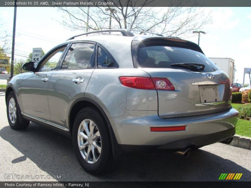 Sheer Platinum Metallic / Graphite 2008 Infiniti FX 35 AWD