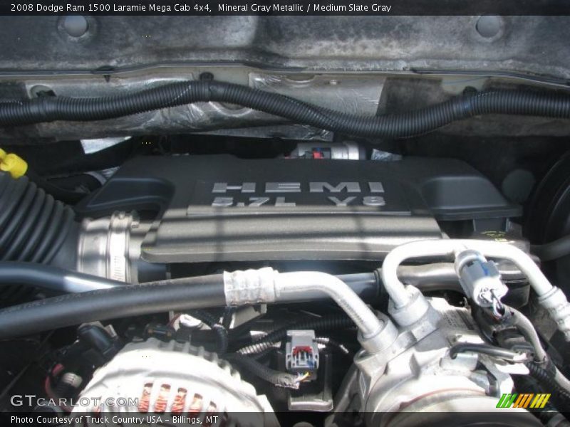 Mineral Gray Metallic / Medium Slate Gray 2008 Dodge Ram 1500 Laramie Mega Cab 4x4
