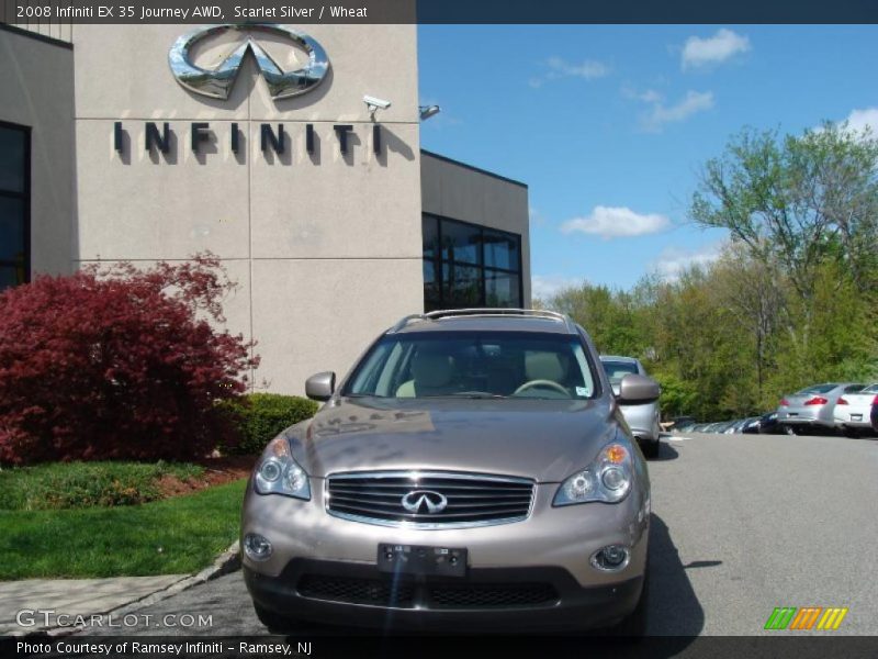 Scarlet Silver / Wheat 2008 Infiniti EX 35 Journey AWD