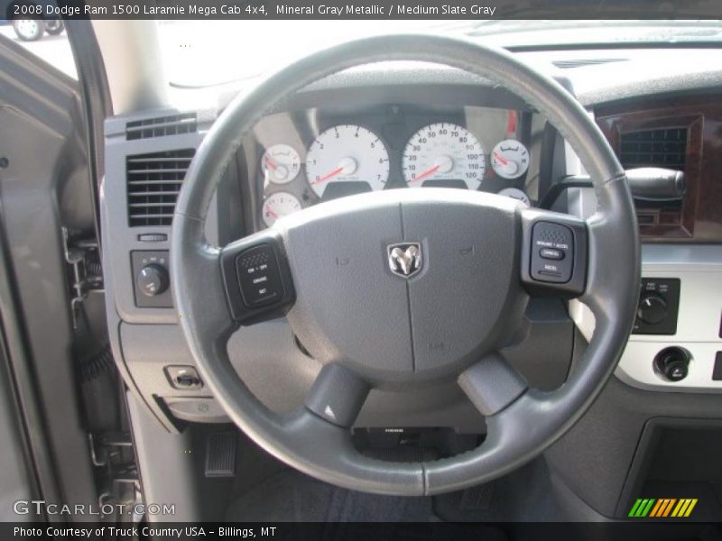  2008 Ram 1500 Laramie Mega Cab 4x4 Steering Wheel