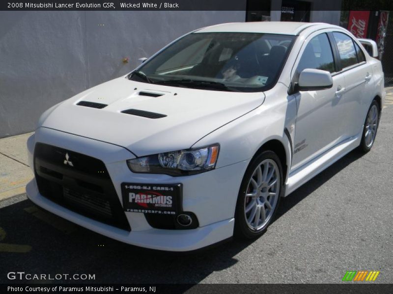 Wicked White / Black 2008 Mitsubishi Lancer Evolution GSR