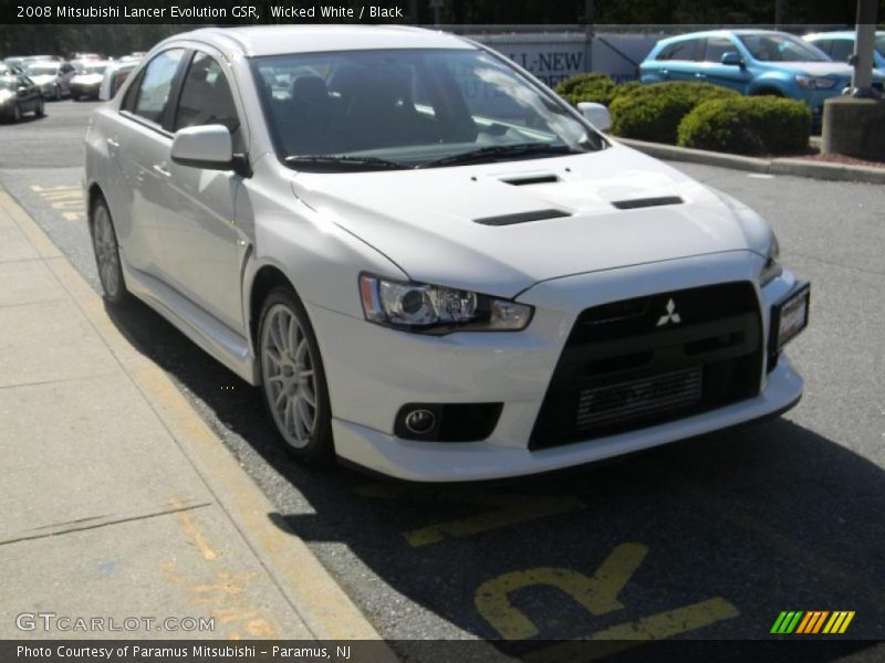Wicked White / Black 2008 Mitsubishi Lancer Evolution GSR