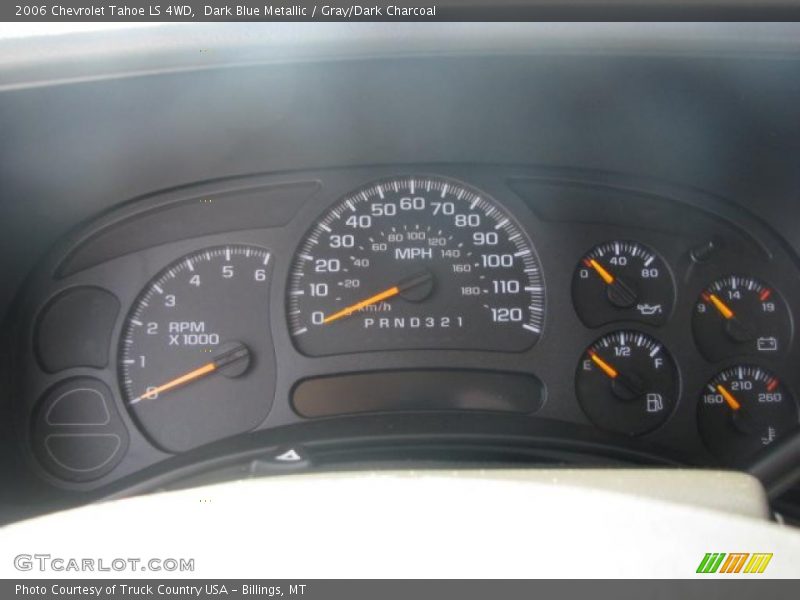Dark Blue Metallic / Gray/Dark Charcoal 2006 Chevrolet Tahoe LS 4WD